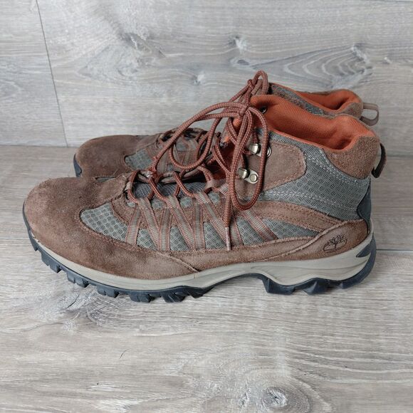 Timberland Boots Mens 14 Brown Mt Maddsen Leather Mid Waterproof Outdoor Hiking